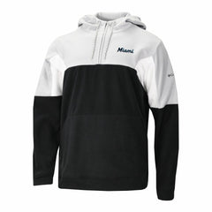 MLB Miami Marlins Columbia Lodge Fleece Quarter-Zip Hoodie