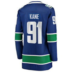 NHL Blue Evander Kane Vancouver Canucks Fanatics Women's Home Breakaway Player Jersey
