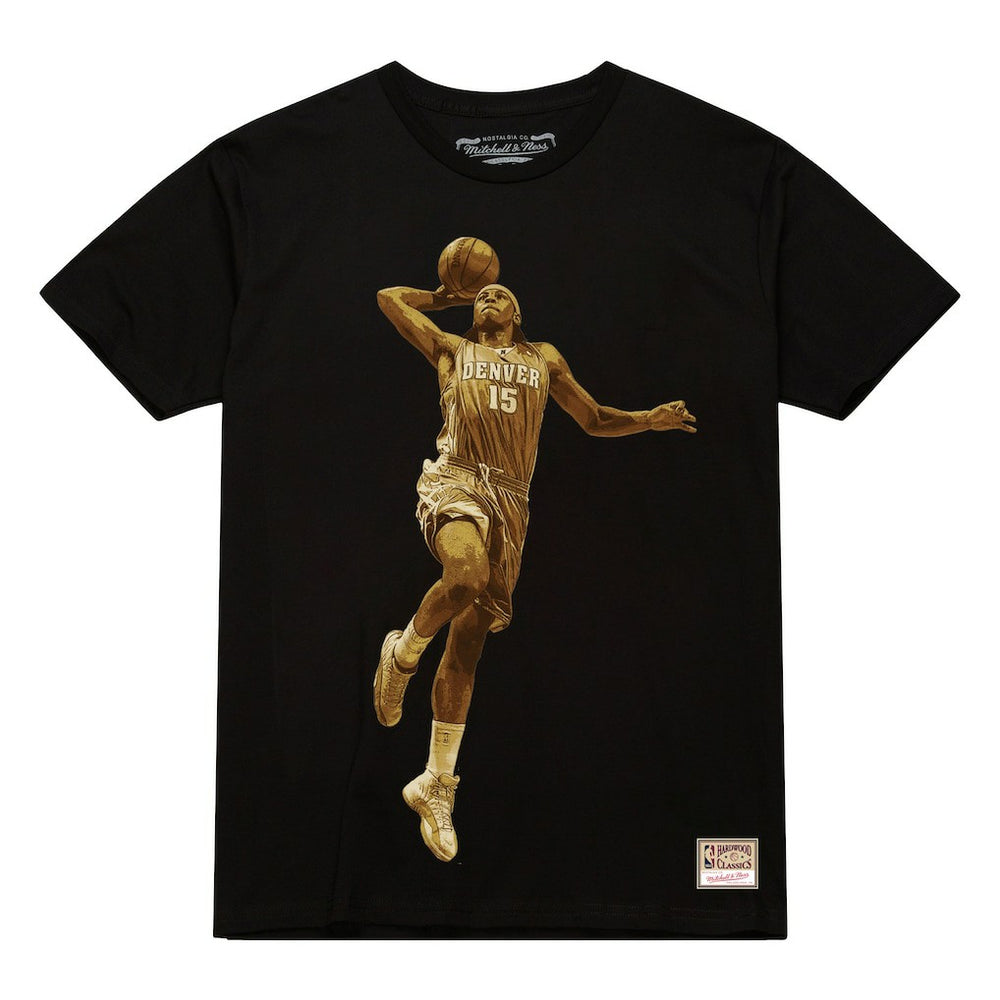 NBA Carmelo Anthony Denver Nuggets Male Adult Black NBA ULTIMATE PLAYER GOLD TEE shop