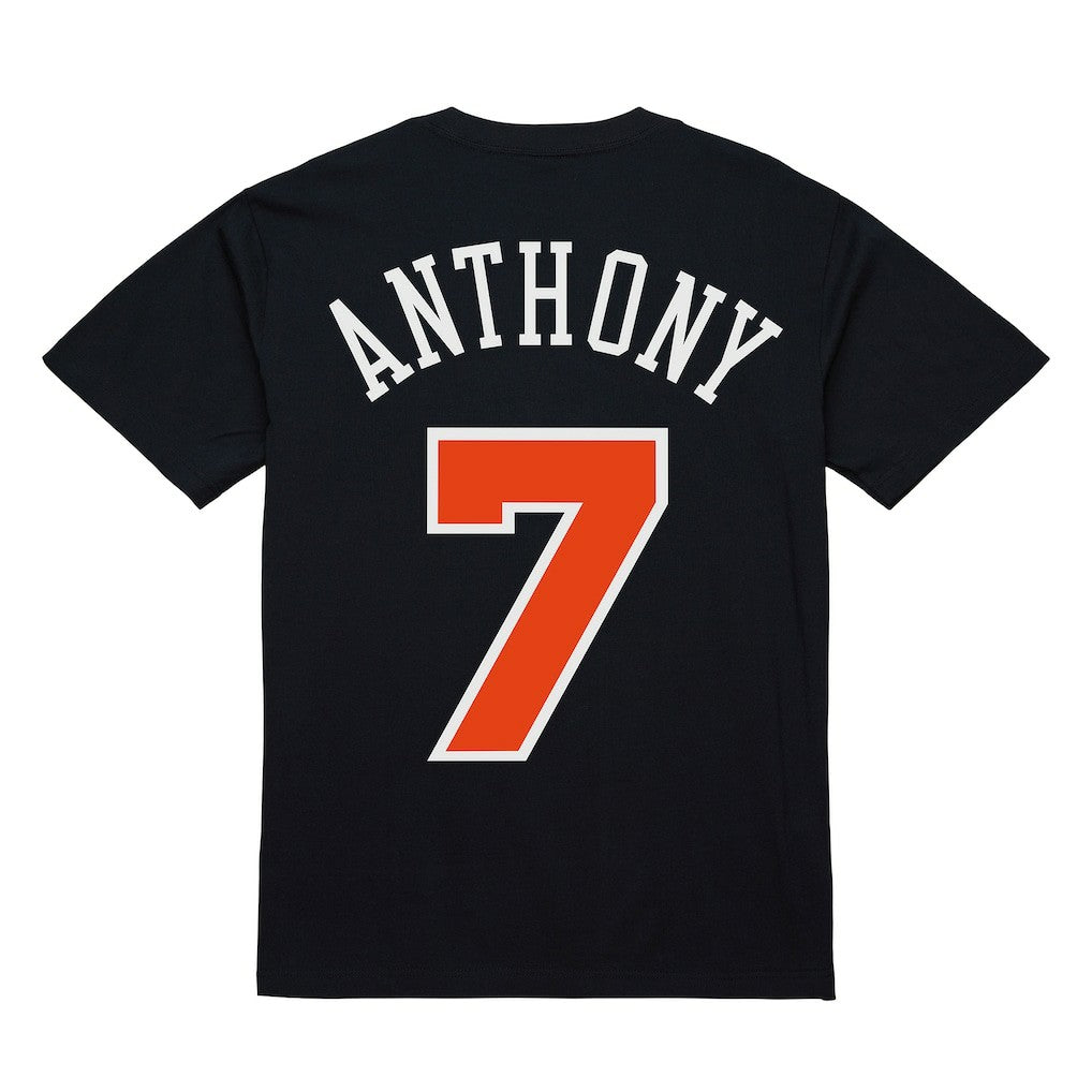 NBA Carmelo Anthony New York Knicks Male Adult Black NBA ULTIMATE PLAYER NUMBER TEE cheap