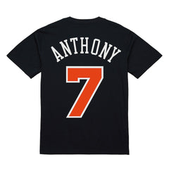 NBA Carmelo Anthony New York Knicks Male Adult Black NBA ULTIMATE PLAYER NUMBER TEE cheap