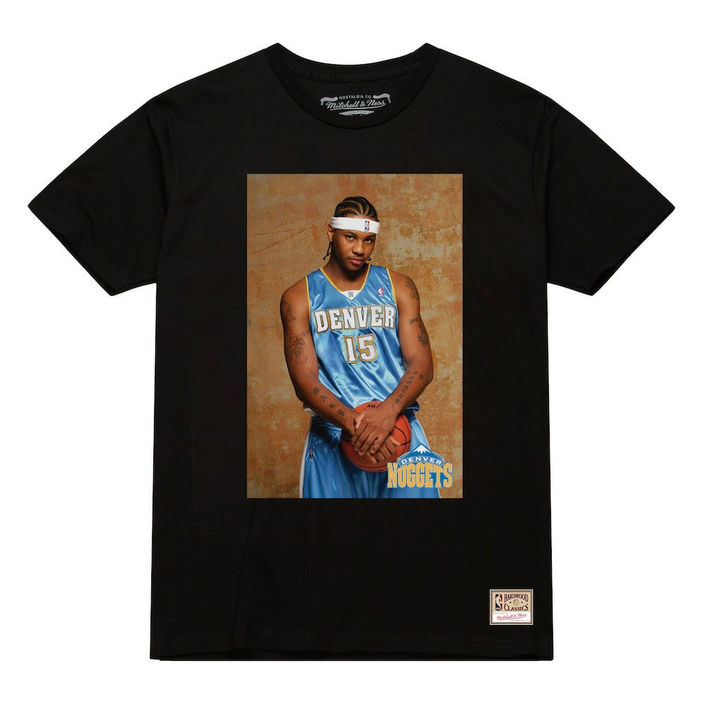 NBA Carmelo Anthony Denver Nuggets Rookie Photo Name & Number T-Shirt sale