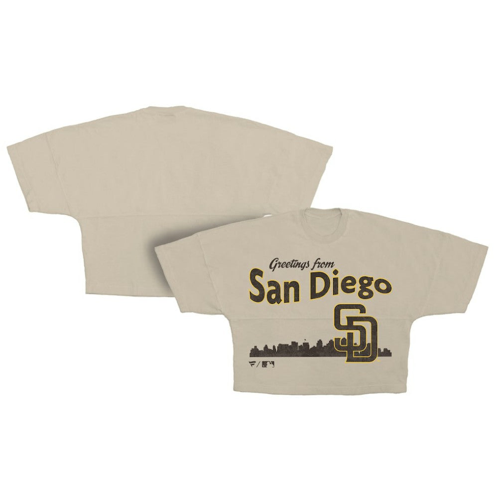 MLB San Diego Padres Fanatics Women's Skyline Crop T-Shirt