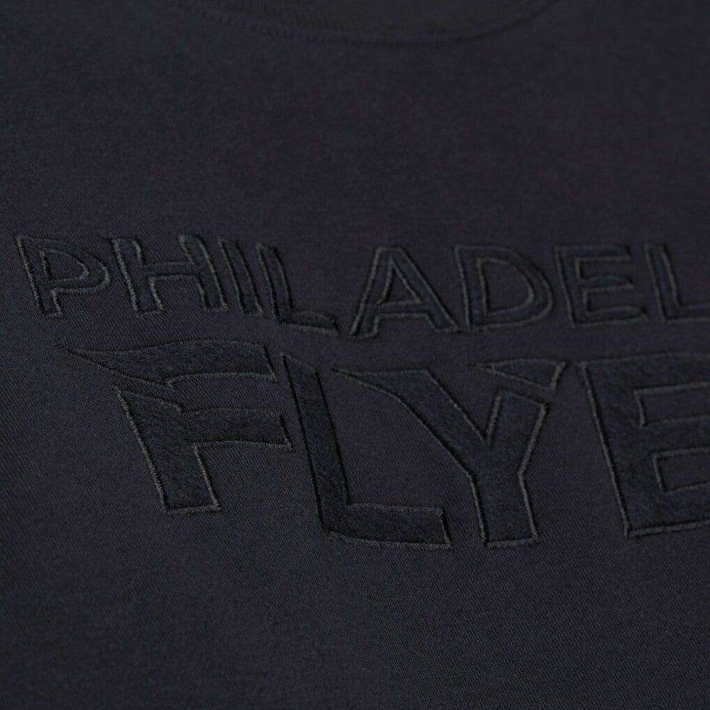 NHL Black Philadelphia Flyers Mitchell & Ness Phantom Fleece Crew Neck Sweatshirt
