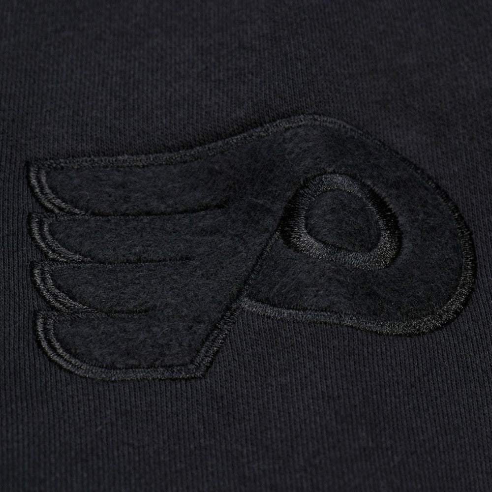 NHL Black Philadelphia Flyers Mitchell & Ness Phantom Fleece Crew Neck Sweatshirt
