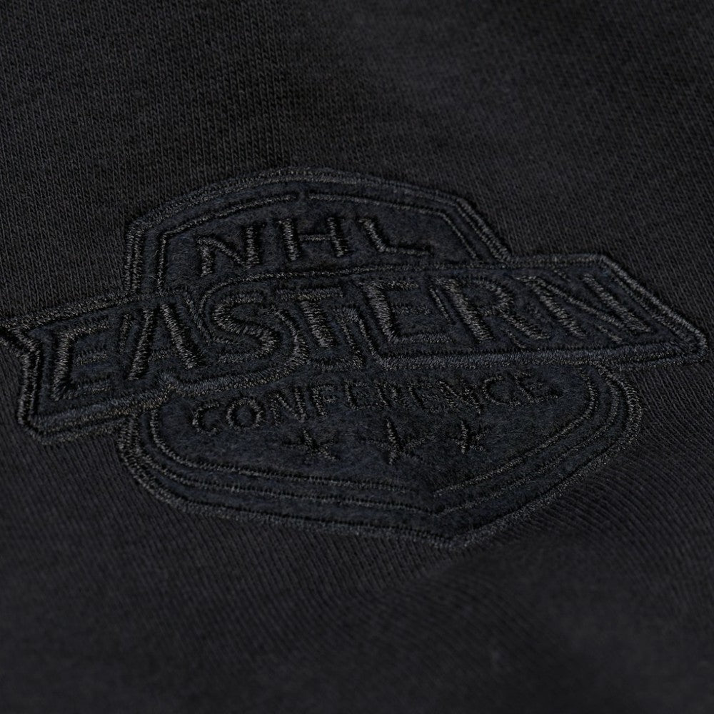 NHL Black Detroit Red Wings Mitchell & Ness Phantom Fleece Crew Neck Sweatshirt