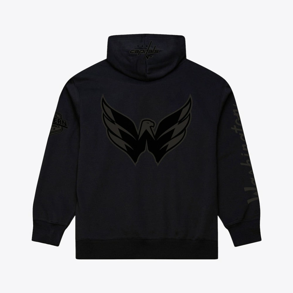 NHL Black Washington Capitals Mitchell & Ness Phantom Fleece Hoodie