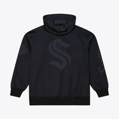 NHL Black Seattle Kraken Mitchell & Ness Phantom Fleece Hoodie