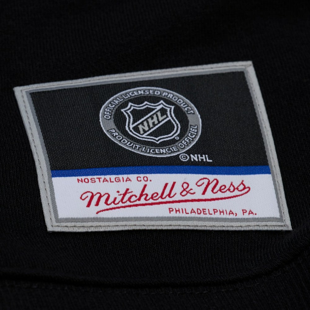 NHL Black Detroit Red Wings Mitchell & Ness Unisex Phantom Fleece Crew Neck Sweatshirt