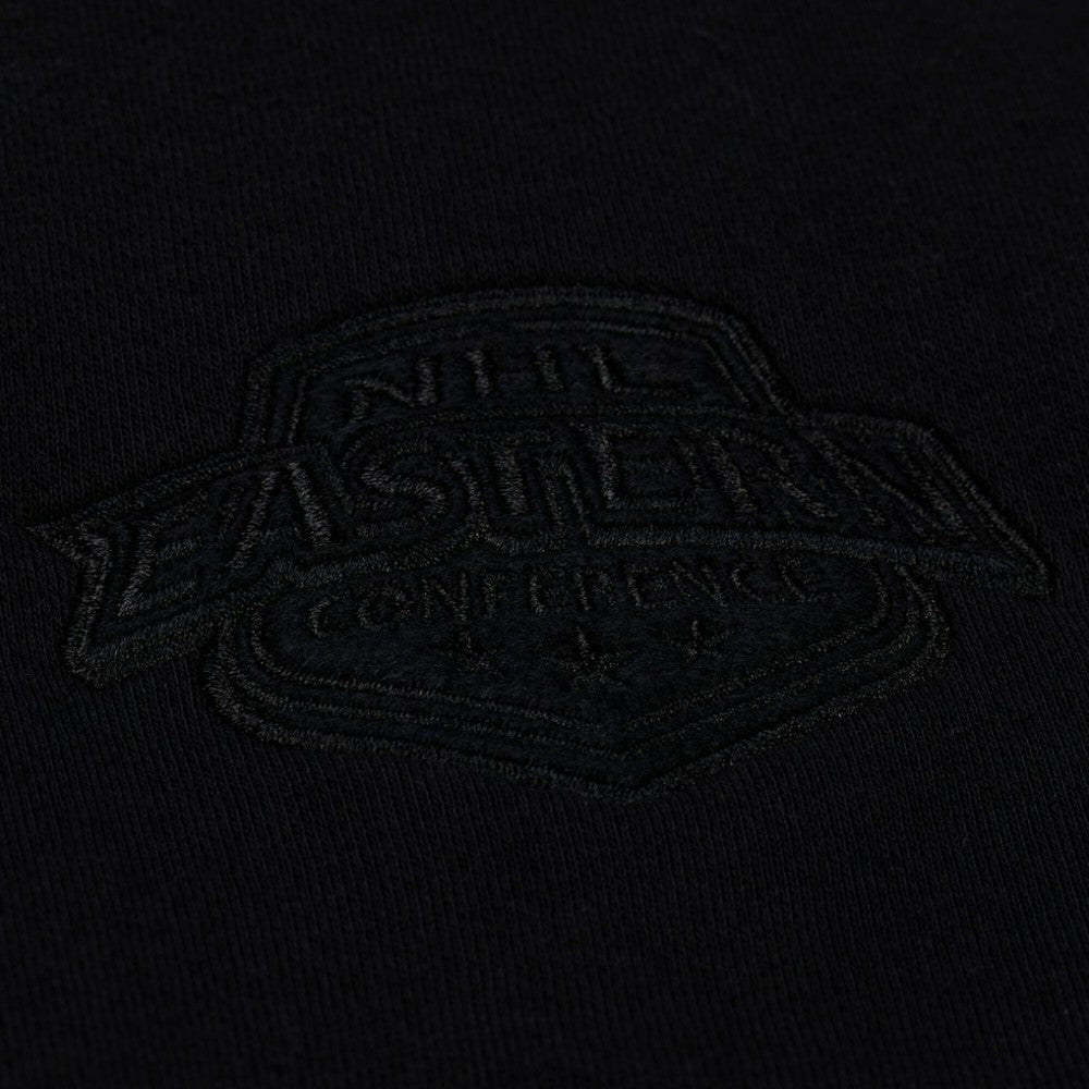 NHL Black Detroit Red Wings Mitchell & Ness Unisex Phantom Fleece Crew Neck Sweatshirt
