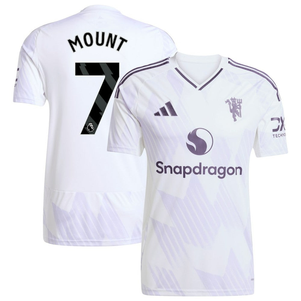 Mason Mount Manchester United 2025/26 Away Replica Player Jersey - Adidas White
