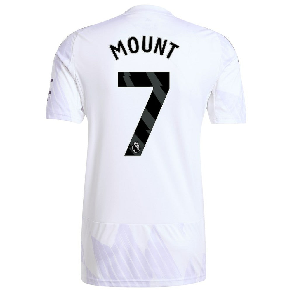 Mason Mount Manchester United 2025/26 Away Replica Player Jersey - Adidas White