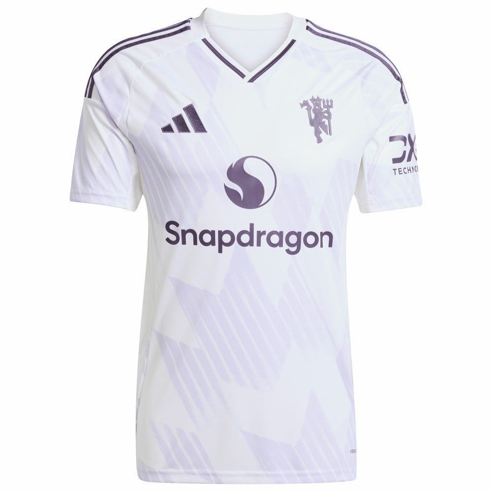 Kobbie Mainoo Manchester United 2025/26 Away Replica Player Jersey - Adidas White