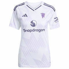 Bruno Fernandes Manchester United Women's 2025/26 Away Replica Player Jersey - Adidas White