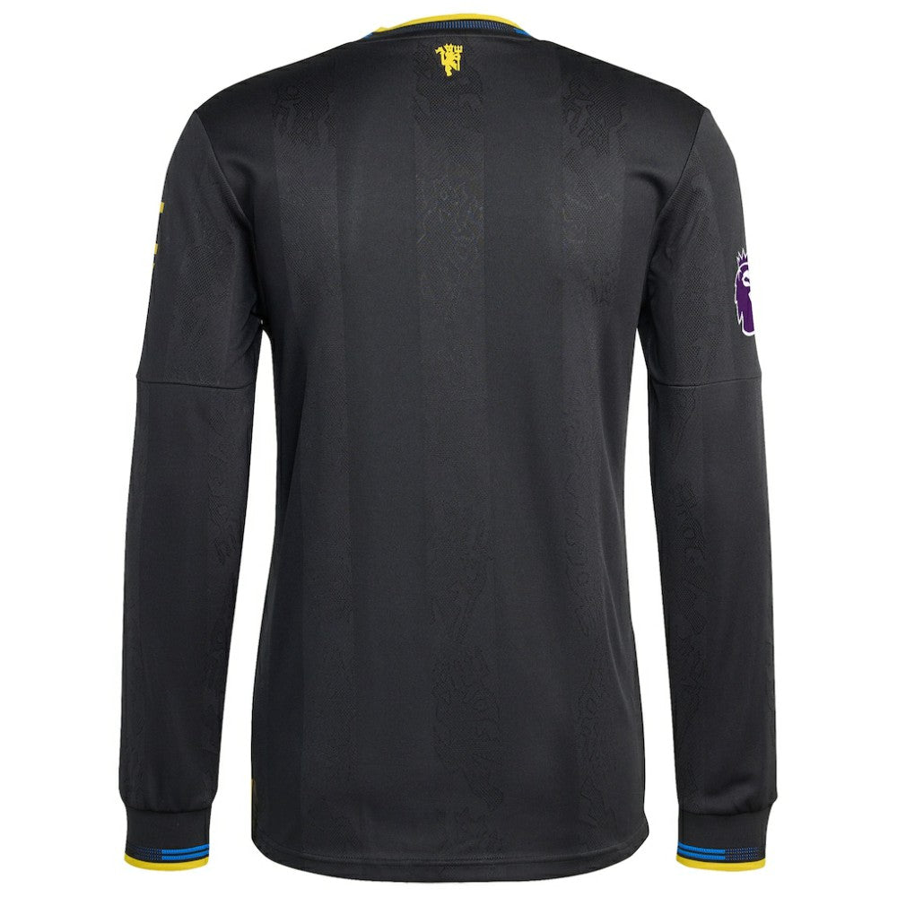 Manchester United 2025/26 Third Long Sleeve Jersey - Adidas Black