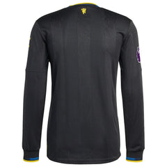 Manchester United 2025/26 Third Long Sleeve Jersey - Adidas Black