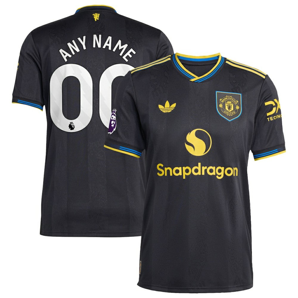 Manchester United 2025/26 Third Custom Jersey - Adidas Black