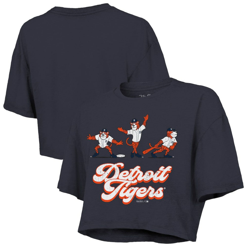 MLB Detroit Tigers Majestic Threads Women's Boxy Crop T-Shirt