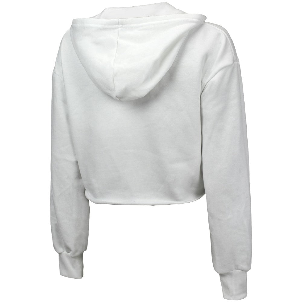 MLB New York Mets Majestic Threads Women's Cropped Have A Field Day Tri-Blend Hoodie