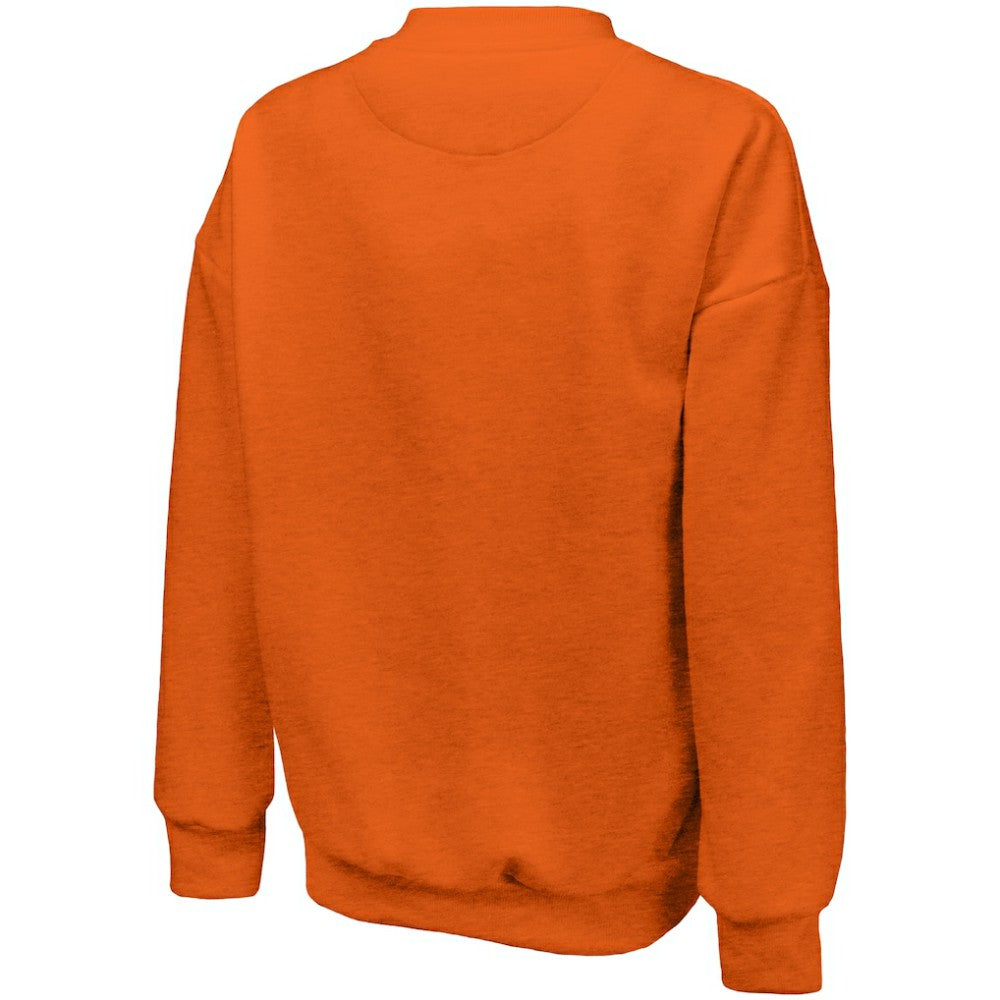 MLB Detroit Tigers Majestic Threads Women's Bernard Classic Tri-Blend Sweatshirt