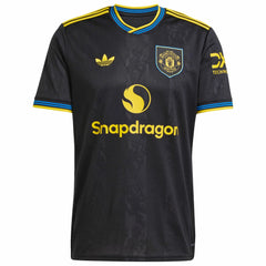 Manchester United 2025/26 Third Replica Custom Jersey - Adidas Black