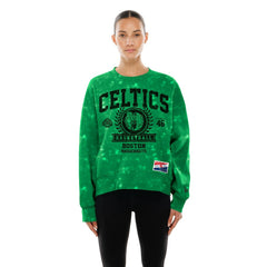 NBA Boston Celtics Women's Throwback Collection Mineral Wash Crewneck Sweatshirt
