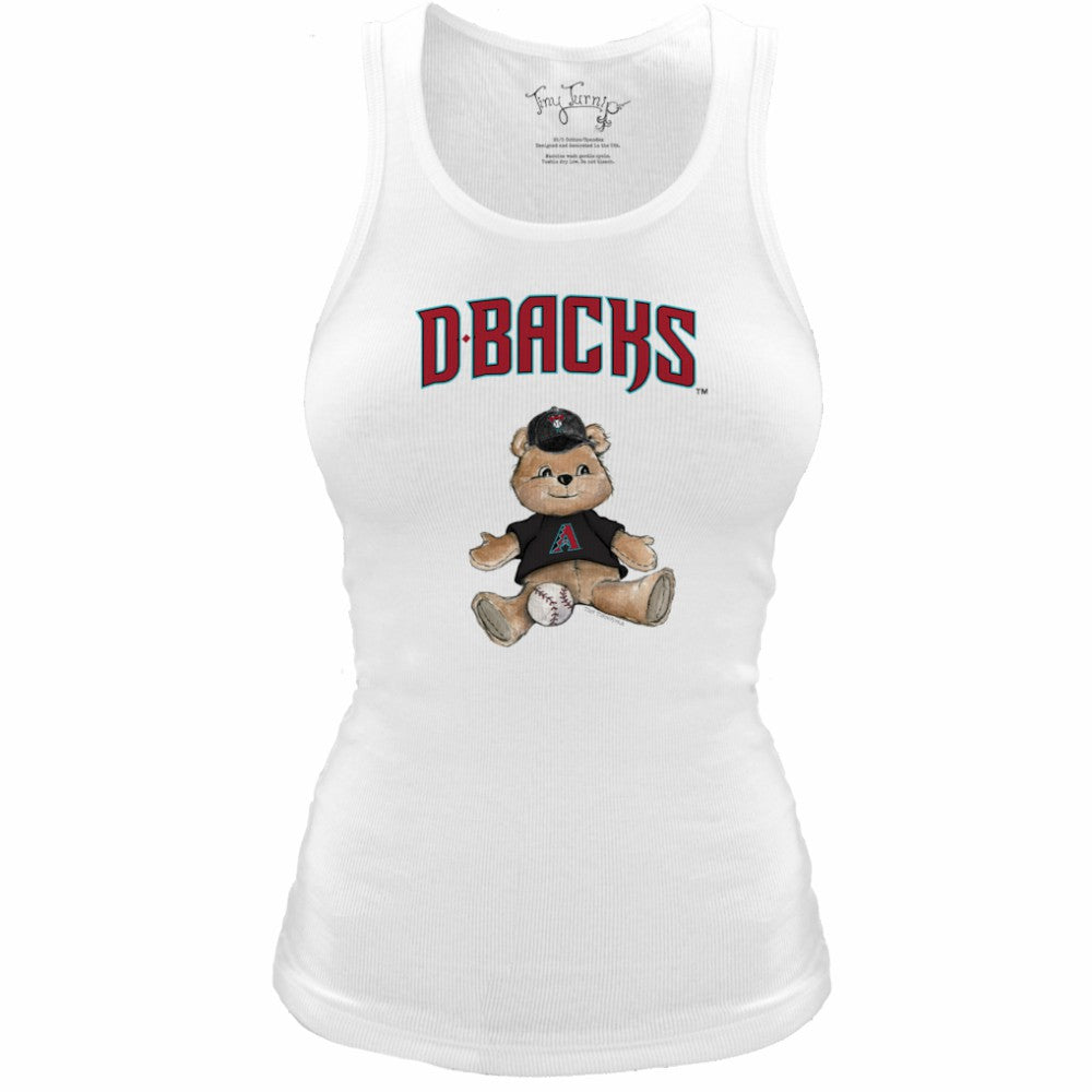 MLB Arizona Diamondbacks Tiny Turnip Women's Fitted Teddy Bear Tri-Blend Tank Top