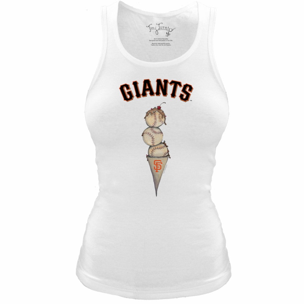 MLB San Francisco Giants Tiny Turnip Women's Fitted Triple Scoop Tri-Blend Tank Top