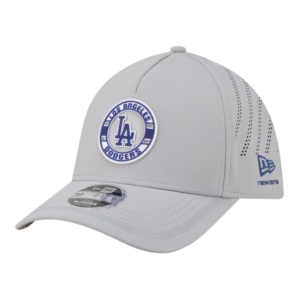 MLB Los Angeles Dodgers New Era Patch 39THIRTY A-Frame M-Crown Perforated Flex Hat