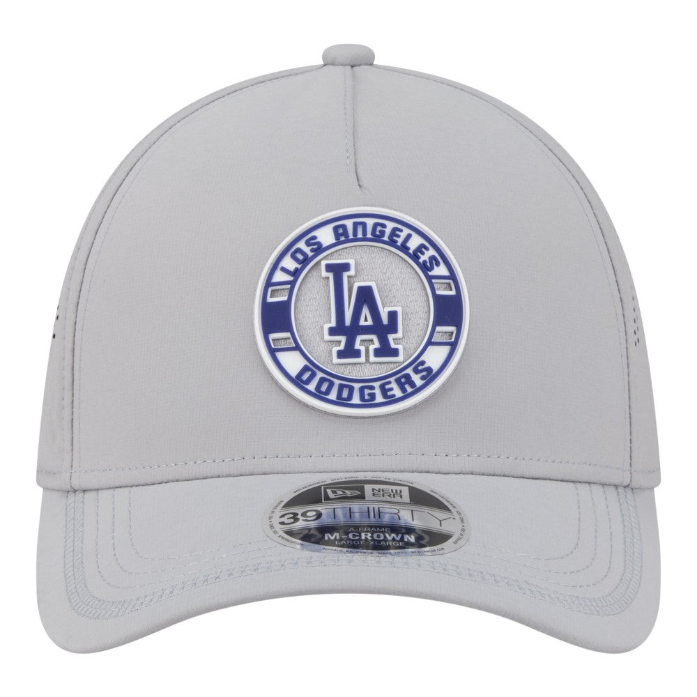 MLB Los Angeles Dodgers New Era Patch 39THIRTY A-Frame M-Crown Perforated Flex Hat