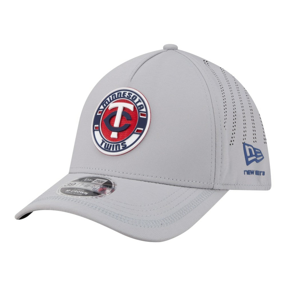 MLB Minnesota Twins New Era Patch 39THIRTY A-Frame M-Crown Perforated Flex Hat
