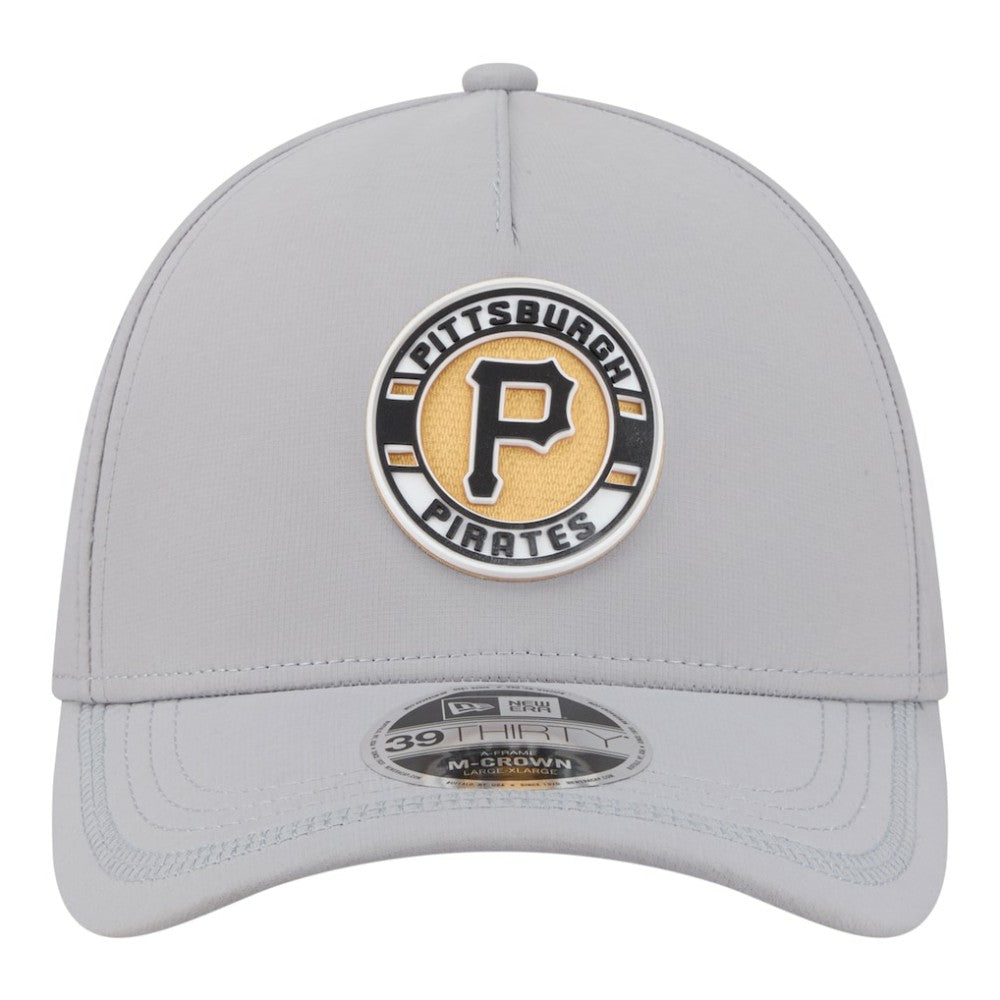 MLB Pittsburgh Pirates New Era Patch 39THIRTY A-Frame M-Crown Perforated Flex Hat
