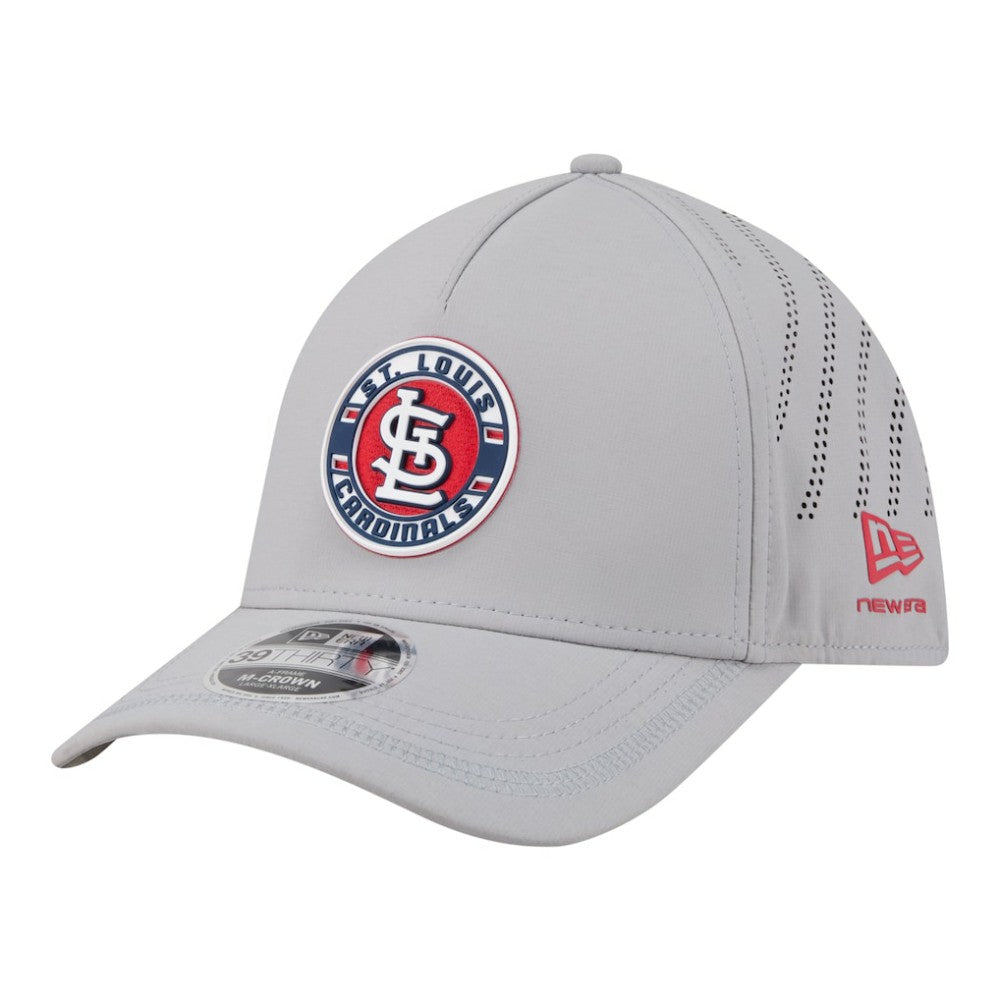 MLB St. Louis Cardinals New Era Patch 39THIRTY A-Frame M-Crown Perforated Flex Hat