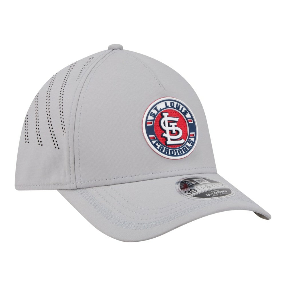 MLB St. Louis Cardinals New Era Patch 39THIRTY A-Frame M-Crown Perforated Flex Hat