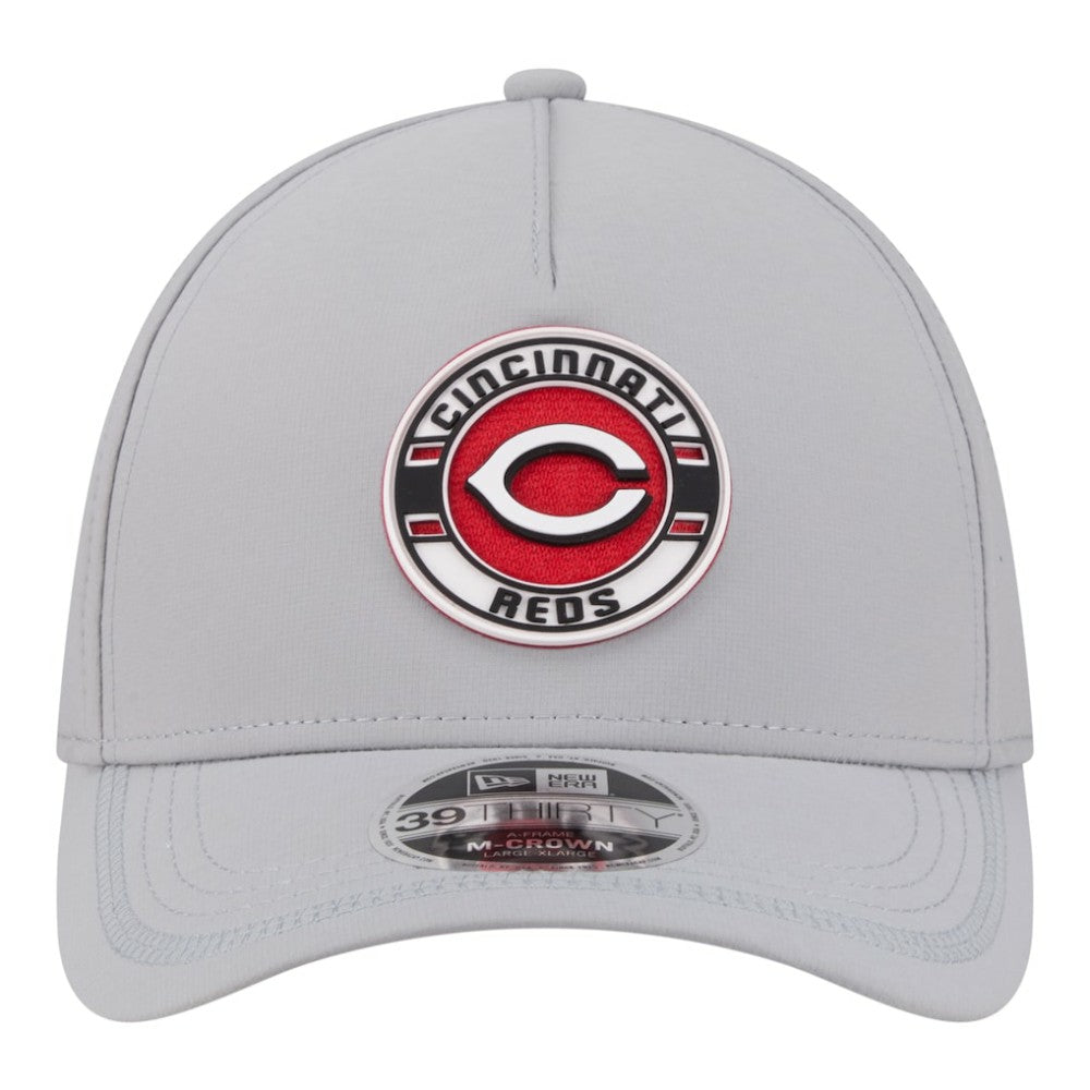MLB Cincinnati Reds New Era Patch 39THIRTY A-Frame M-Crown Perforated Flex Hat
