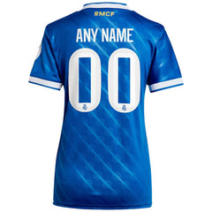 Real Madrid Women's 2025/26 Third Replica Custom Jersey - Adidas Blue