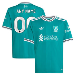 Liverpool Youth 2025/26 Third Replica Custom Jersey - Adidas Green