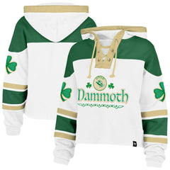 NHL White Utah Mammoth '47 Women's McLucky Cropped Lacer Hoodie