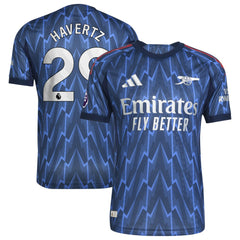 Kai Havertz Arsenal 2025/26 Away Player Jersey - Adidas Blue