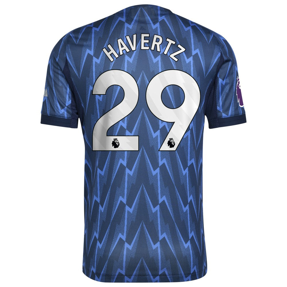Kai Havertz Arsenal 2025/26 Away Player Jersey - Adidas Blue