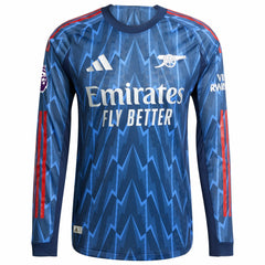 Kai Havertz Arsenal 2025/26 Away Long Sleeve Player Jersey - Adidas Blue