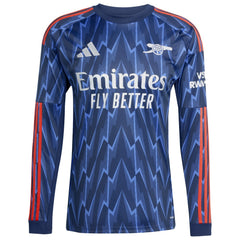 Kai Havertz Arsenal 2025/26 Away Replica Long Sleeve Player Jersey - Adidas Blue