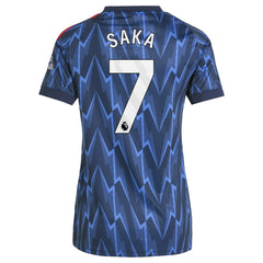 Bukayo Saka Arsenal Women's 2025/26 Away Replica Player Jersey - Adidas Blue