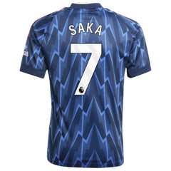 Bukayo Saka Arsenal Youth 2025/26 Away Replica Player Jersey - Adidas Blue