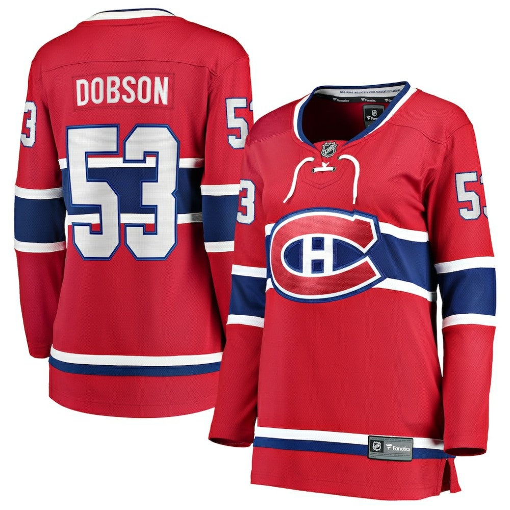 NHL Red Noah Dobson Montreal Canadiens Fanatics Women's Home Breakaway Jersey