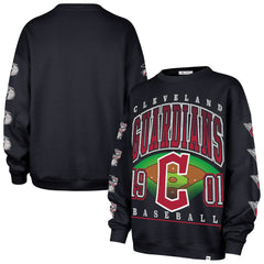 MLB Cleveland Guardians '47 Women's Trendy Team Go Big Oversized Sweatshirt
