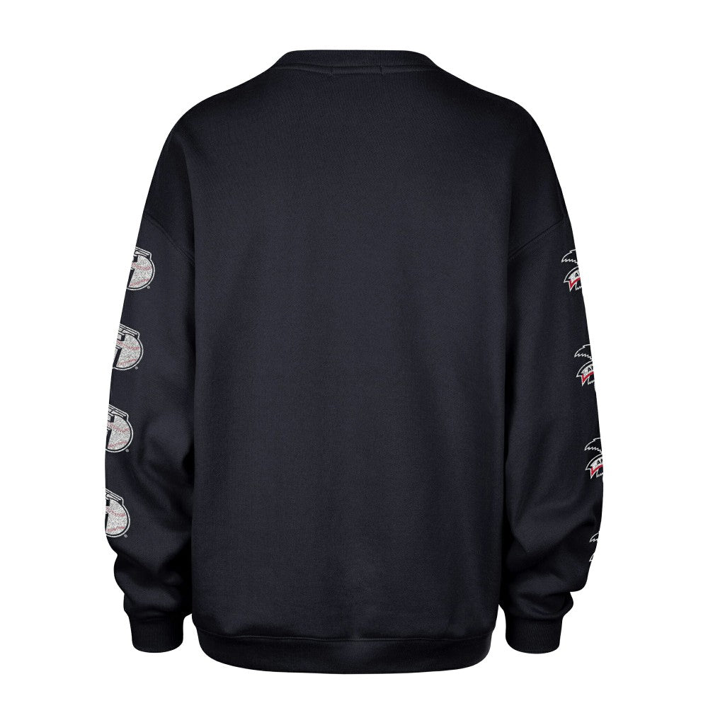 MLB Cleveland Guardians '47 Women's Trendy Team Go Big Oversized Sweatshirt