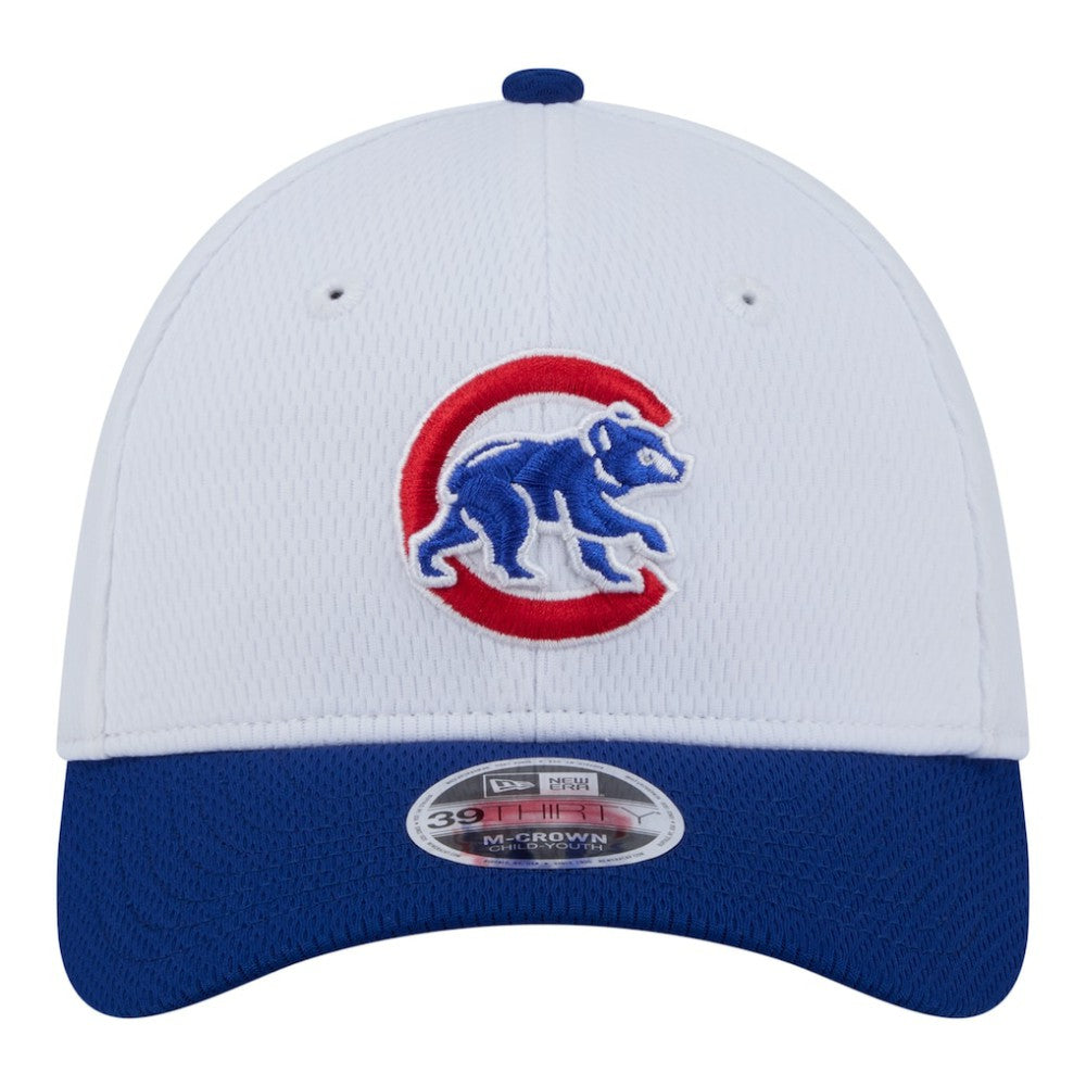 MLB Chicago Cubs New Era Youth Baseball 39THIRTY M-Crown Flex Hat