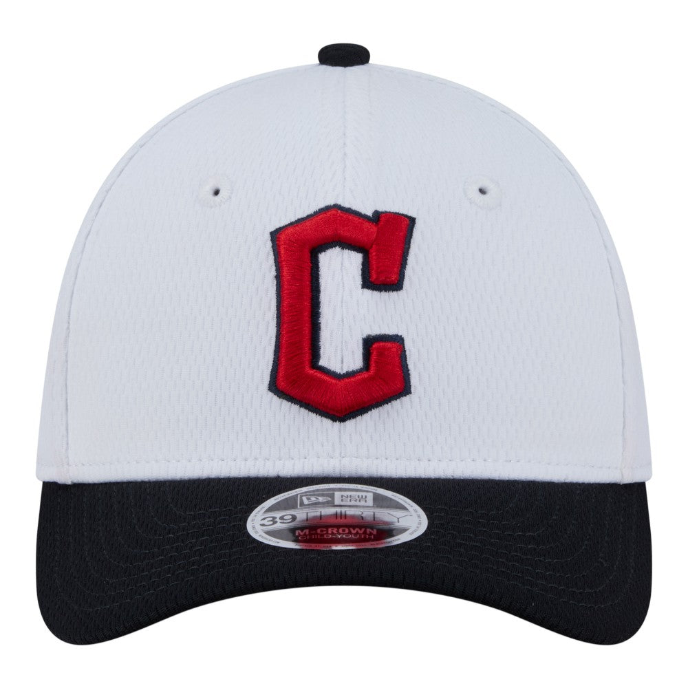 MLB Cleveland Guardians New Era Youth Baseball 39THIRTY M-Crown Flex Hat