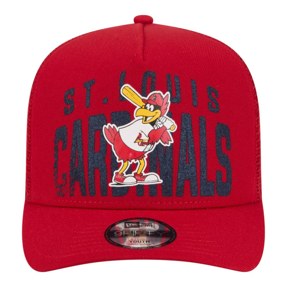 MLB St. Louis Cardinals New Era Youth Logo Fade A-Frame 9FIFTY Snapback Hat
